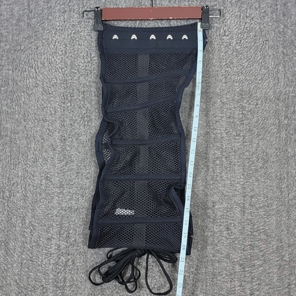 Orchard Corset 40 Black Sport Mesh Romantic Curve Waspi Underbust Steel Boned - Picture 3 of 6